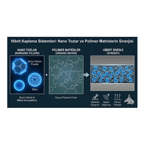 Hibrit Kaplama Sistemleri: Nano Tozlar ve Polimer Matrislerin Sinerjisi.