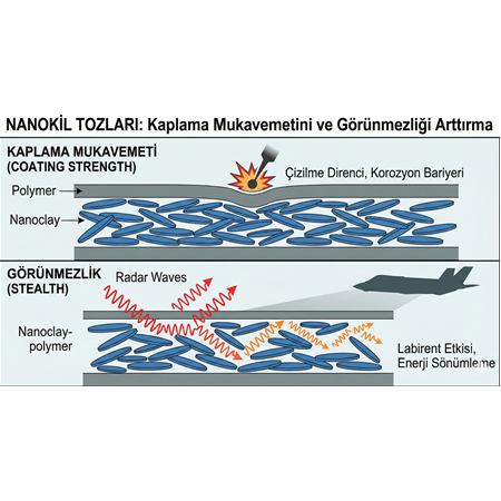 Nanokil Tozları: Kaplama Mukavemetini ve Görünmezliği Arttırma.