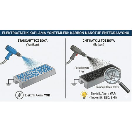 Elektrostatik Kaplama Yöntemleri: Karbon Nanotüp Entegrasyonu.