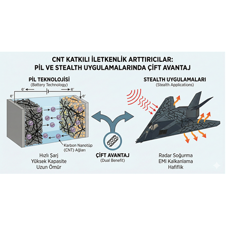 CNT Katkılı İletkenlik Arttırıcılar: Pil ve Stealth Uygulamalarında Çift Avantaj.