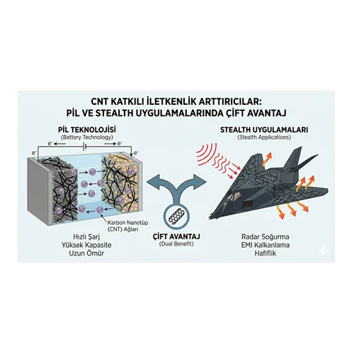 CNT Katkılı İletkenlik Arttırıcılar: Pil ve Stealth Uygulamalarında Çift Avantaj.