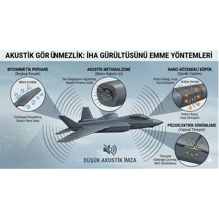 Akustik Görünmezlik: İHA Gürültüsünü Emme Yöntemleri.