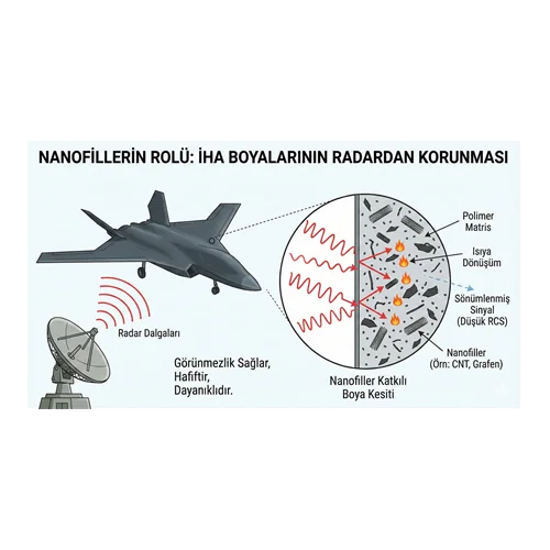 Nanofillerin Rolü: İHA Boyalarının Radardan Korunması.