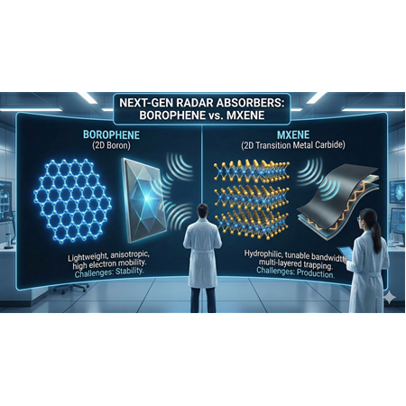Yeni Nesil Radar Yutucular: Borofen ve MXene Karşılaştırması.