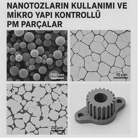 Nanotozların Kullanımı ve Mikro Yapı Kontrollü PM Parçalar