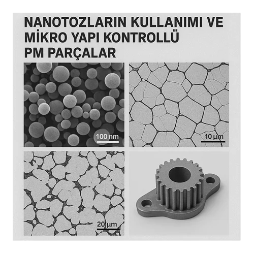 Nanotozların Kullanımı ve Mikro Yapı Kontrollü PM Parçalar