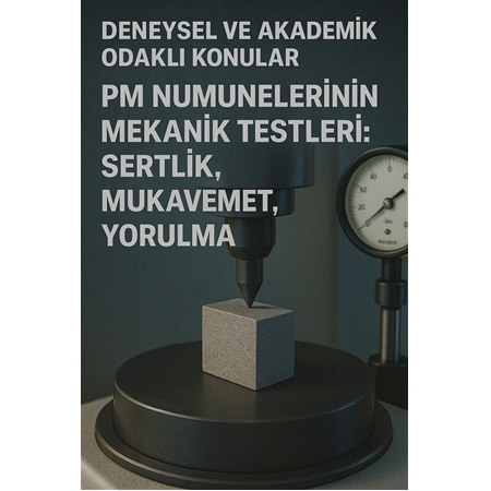 Deneysel ve Akademik Odaklı Konular PM Numunelerinin Mekanik Testleri: Sertlik, Mukavemet, Yorulma