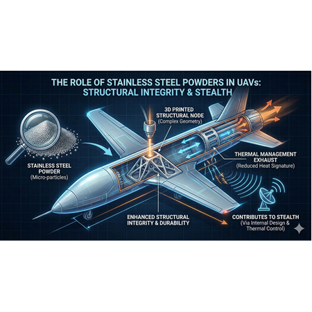 Paslanmaz Çelik Tozlarının Rolü: İHA Yapısal Bütünlüğü ve Stealth.