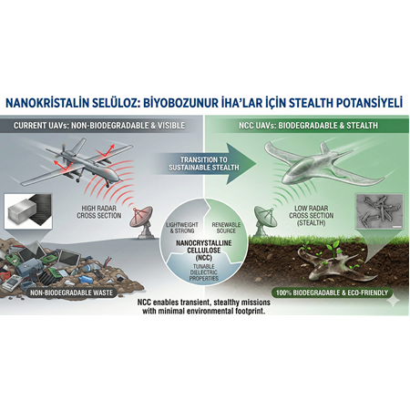 Nanokristalin Selüloz: Biyobozunur İHA'lar İçin Stealth Potansiyeli.
