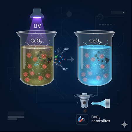 Cerium oksit nanopartiküllerinin foto-katalitik su arıtma uygulamaları