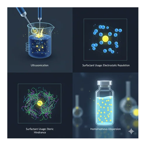 Rare earth element (REE) tozlarının dispersiyon teknikleri: ultrasonikasyon ve surfaktan kullanımı