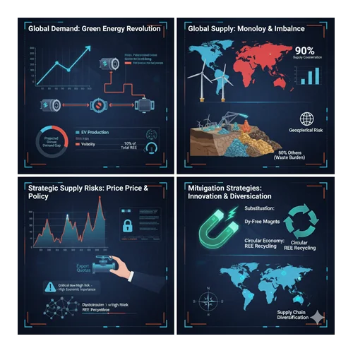 Dysprosium arz- talep dengesi: tedarik riskleri ve stratejik hammaddeler raporu