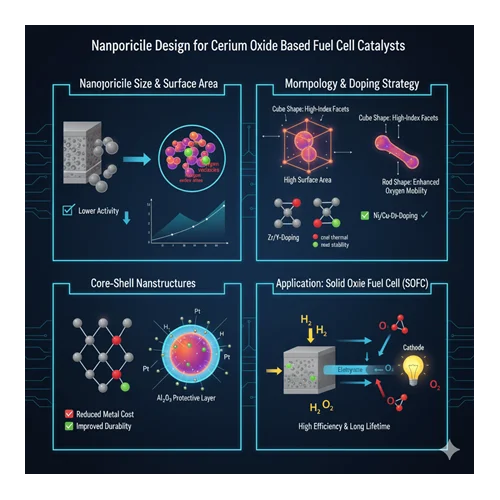 Cerium oksit bazlı yakıt hücresi katalizörleri için nanopartikül tasarımı