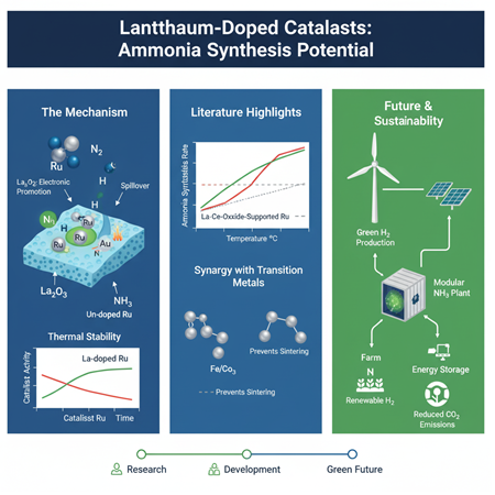 Lanthanum-doped katalizörlerin amonyak sentezindeki potansiyeli — literatür özeti