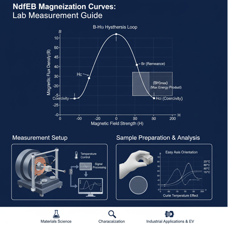 NdFeB mıknatısların mıknatıslanma eğrileri: laboratuvar ölçüm kılavuzu