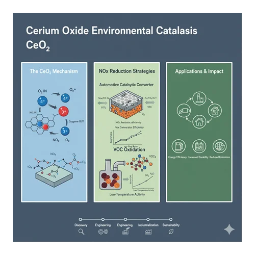 Cerium oksit ile çevresel kataliz: NOx ve VOC indirgeme stratejileri