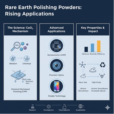 Rare earth metal tozlarının parlatma endüstrisindeki yükselen uygulamaları