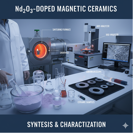 Nd²O³ katkılı manyetik seramiklerin sentezi ve karakterizasyonu