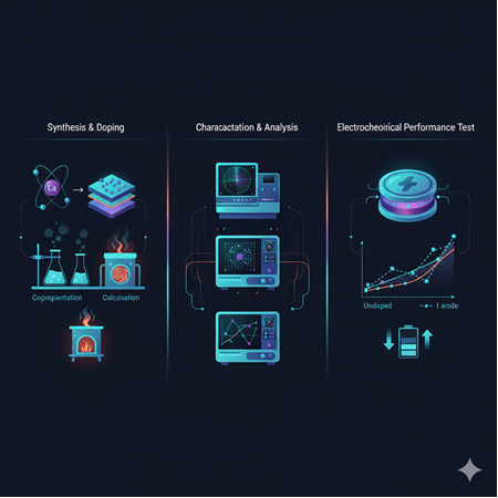 Lanthanum doping’in batarya elektrotlarına etkisi: akademik deney taslağı