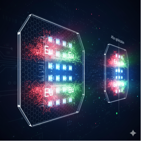 Europium-doped eşyaların LED ekran parlaklığı optimizasyonu: vaka çalışması