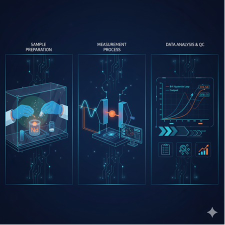 Neodimyum metal tozlarının manyetik alan dayanıklılığı testi: prosedür