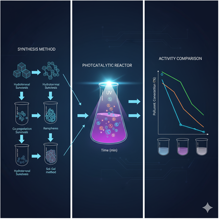 Cerium oksit nanopartiküllerinin fotokatalitik aktivitelerini karşılaştırma