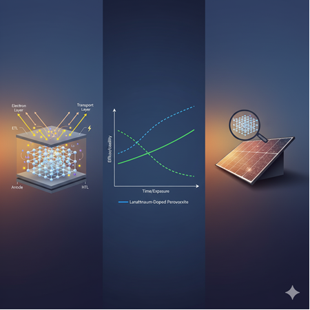 Lanthanum içeren perovskitlerin güneş pili uygulamalarında kullanımı