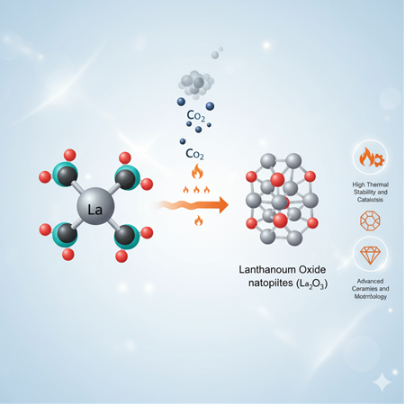 Lanthanum-karbonatın (La²(CO³)³) pirolizi: malzeme dönüşümü ve sonuçları