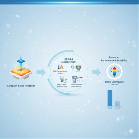 Europium bazlı fosforların LED’lerde renk kararlılığı ölçümü