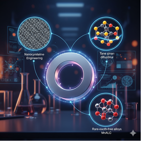 Dysprosium katkısız mıknatıs alternatifleri: literatür taraması ve deney önerileri
