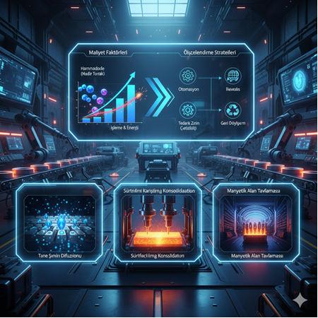 Neodimyum-bazlı manyetik kompozitlerin üretim maliyeti & ölçeklendirme rehberi