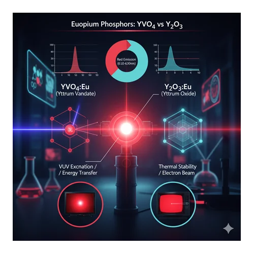 Europium-doped YVO4 vs Y²O³: hangi fosfor hangi uygulama için daha iyi?