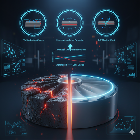 Ceria bazlı koruyucu kaplamalarla metal yüzeylerin oksidasyon direnci artırma
