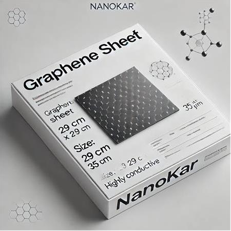 Grafen Levha, Ebat: 29 cm x 29 cm, Kalınlık: 35 µm, Yüksek İletkenlik