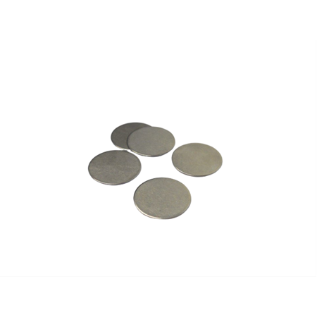 304SS Coin Cell Battery Spacer, Çap: 15.8 mm, Kalınlık: 0.5 mm